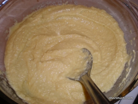 lentil paste after grinding